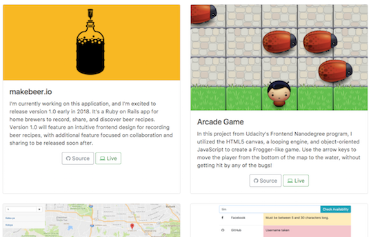 portfolio screenshot