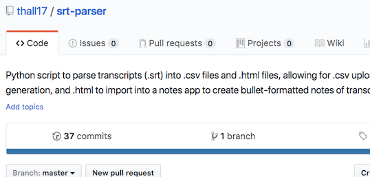 srt-parser screenshot